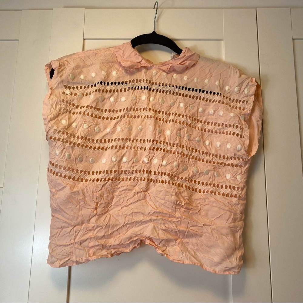 Authentic vintage 1940s sleeveless blouse